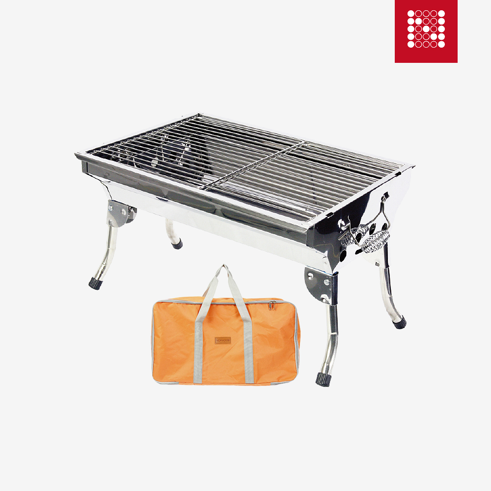 노마드 스테인레스 BBQ 그릴(좌식형) 수납가방 포함 - 상품 이미지