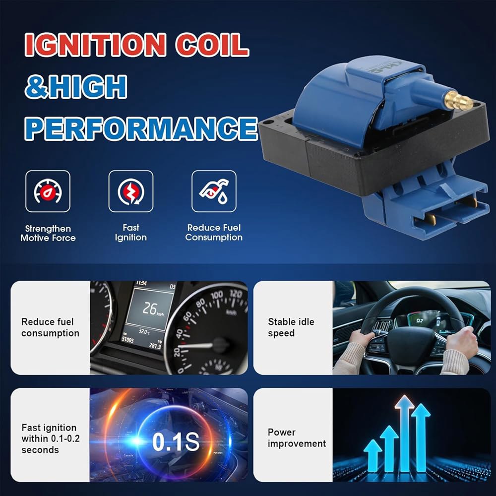 KLC 성능 점화 코일 DG470 F503 GN10135 FD478 포드 F150 F250 F350 머스탱 프로브 레인저 토러스 브롱코 크라운 에스코트 에어로스타, 링컨 마크, - 상세 이미지 3