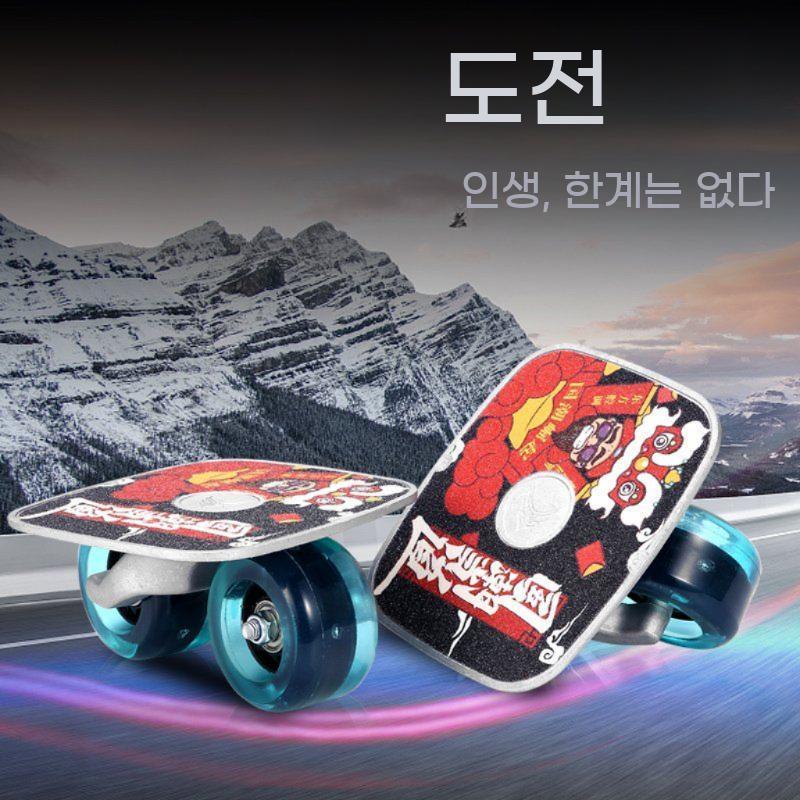 드리프트 한발 스케이트 외발 보드 숏보드 휠 롤러 입문용 - 상세 이미지 3