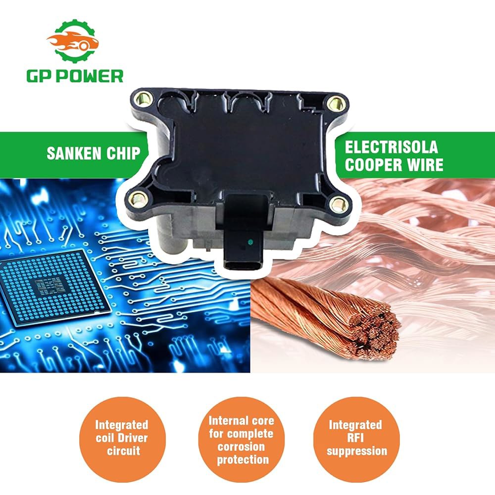 UF740 CM5G-12029-F용 포드 피에스타와 호환되는 GP POWER 점화 코일 팩 1종 세트 그림 1.5 1.6L4 교체품 - 상세 이미지 3
