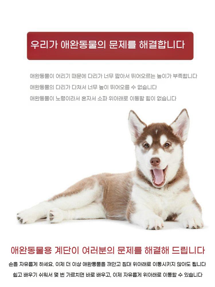 강아지 애완견 애완동물 대형견 애견 소형견 경사로 사다리 논슬립 고양이 차박 자동차 트렁크 - 상세 이미지 4