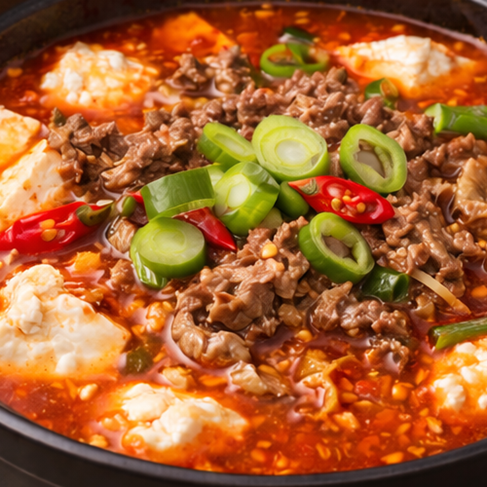 [단골마중] 우삼겹 순두부찌개(700g) - 상품 이미지