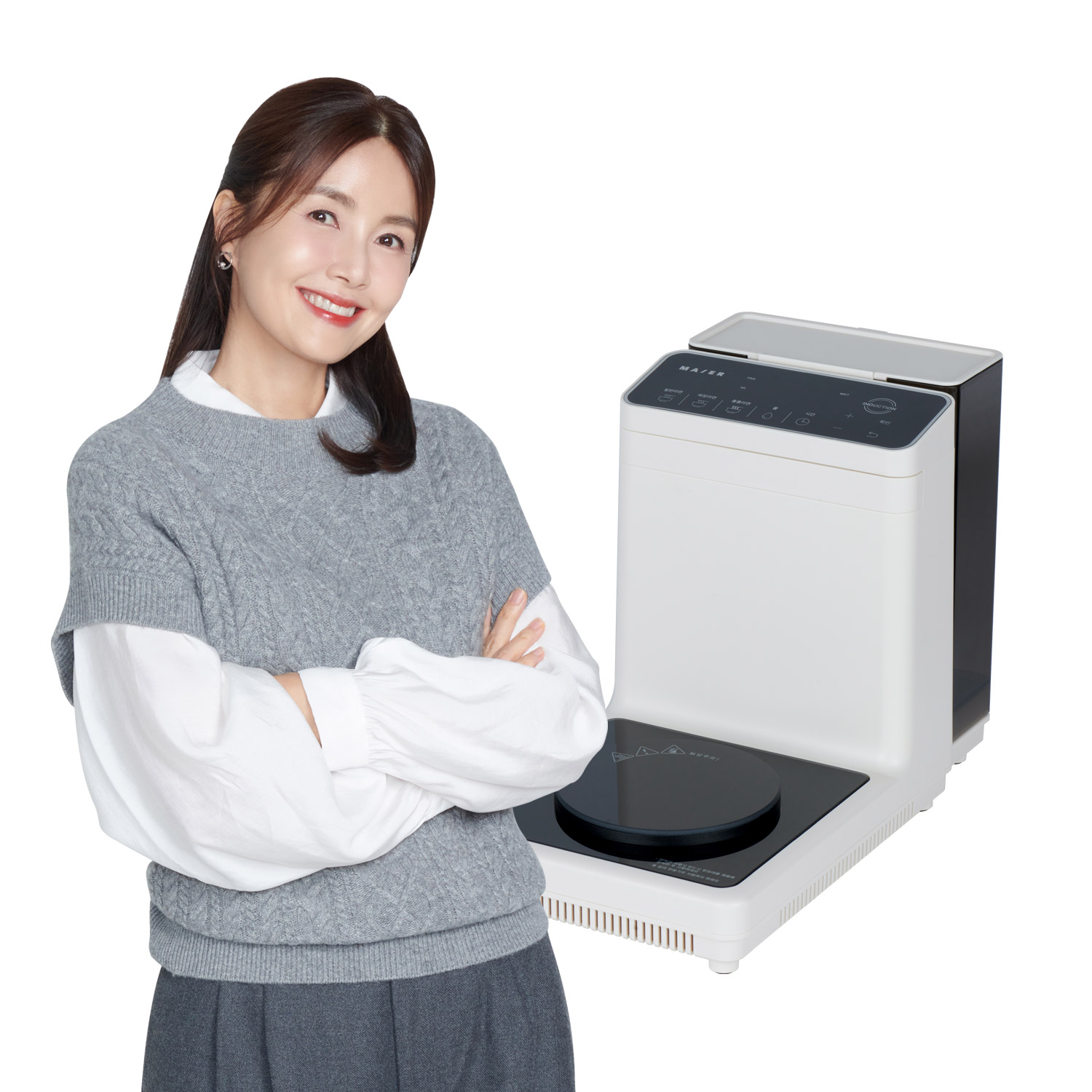 [마이어] 즉석 한강 라면 조리기 (Maier ez100) 라면 끓이는 기계 신애라 가정용 캠핑 멀티 쿠커 미우새