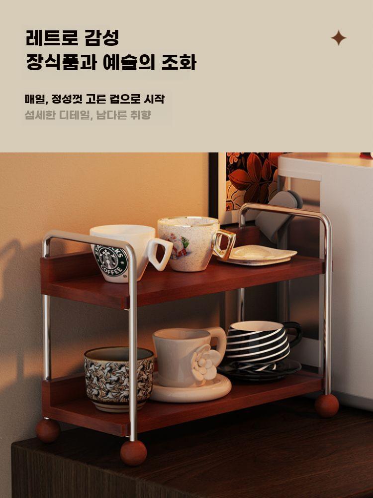테이블용 컵거치대 마그컵 커피잔 수납 디스플레이 받침대 - 상세 이미지 4