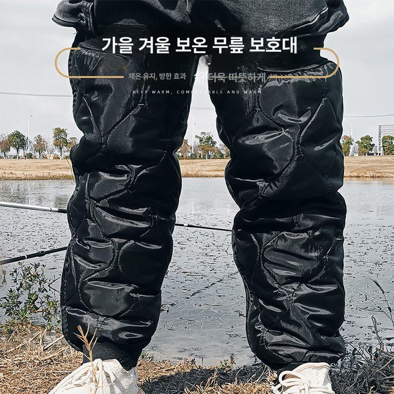 다리 토시 레그워머 발목 보온 배달 라이더용 방풍 방한 60cm 골든 - 상세 이미지 3