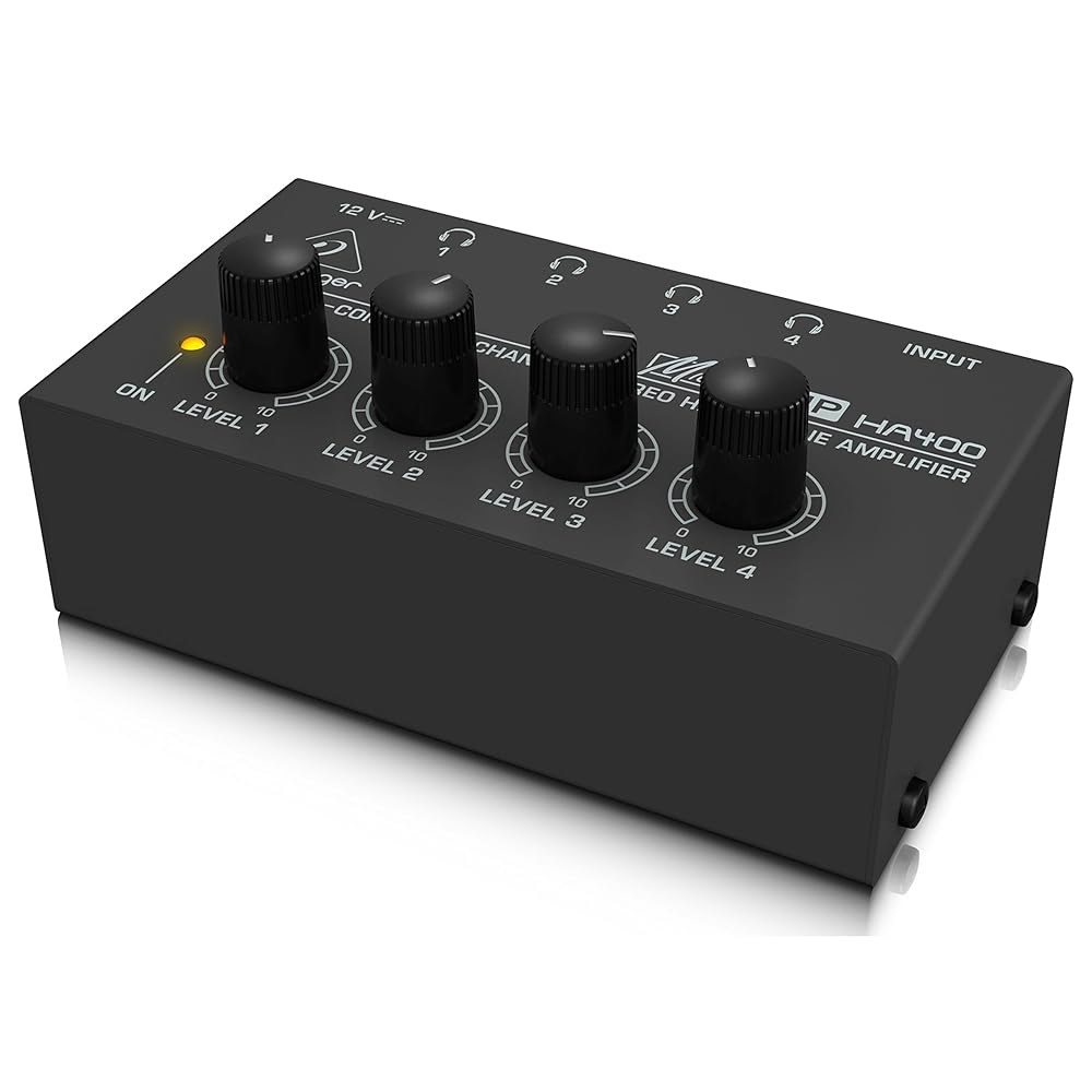 베링거 마이크로앰프 HA400 초소형 4채널 스테레오 헤드폰 앰프 Headphone Amp - 상품 이미지