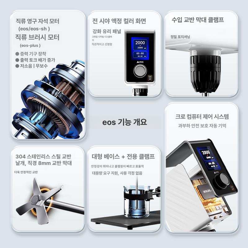 전기 교반기 정속 액상 혼합 타이밍 콘크리트 믹싱 믹서 JB-80 노브 80W - 상세 이미지 4