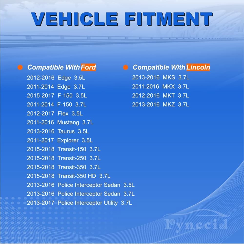 포드 링컨 토러스 익스플로러 F-150 머스탱 트랜짓 150 250 350 MKS MKT MKX MKZ - 3.5L 3.7L V6 DG520(UF553+스파크 플러그) 6개 OEM - 상세 이미지 2