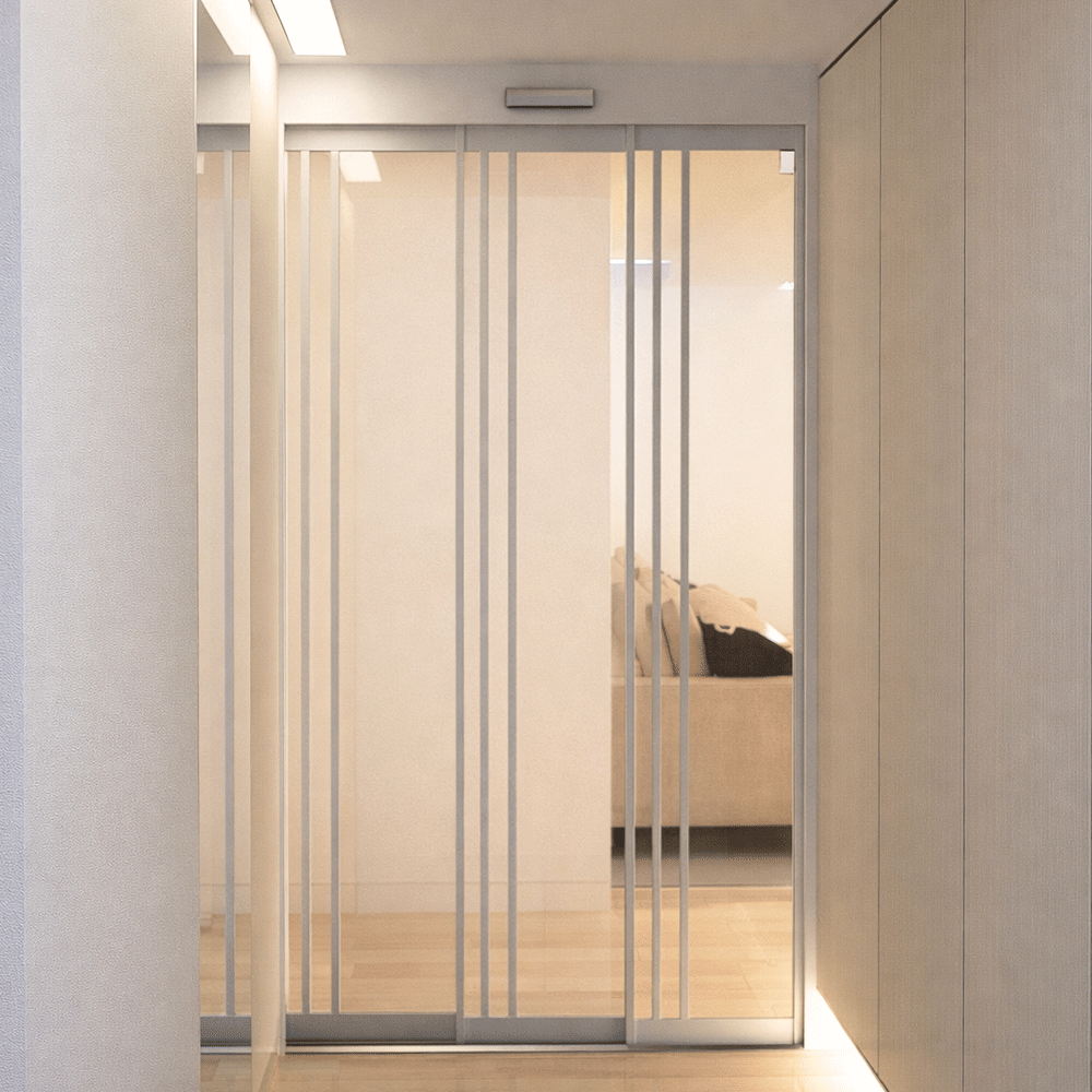 초슬림 3연동 자동문 부분간살 중문 자동 중문 도장제품