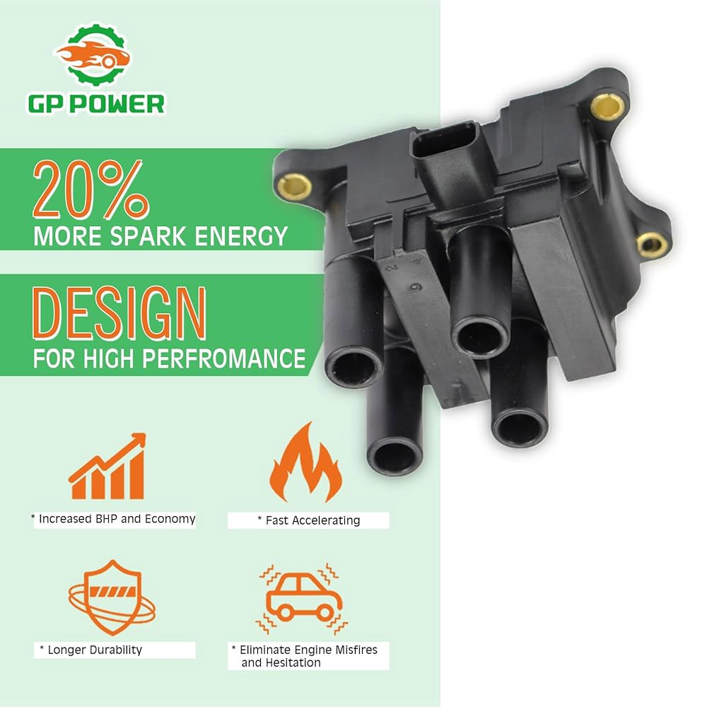 UF740 CM5G-12029-F용 포드 피에스타와 호환되는 GP POWER 점화 코일 팩 1종 세트 그림 1.5 1.6L4 교체품 - 상세 이미지 2