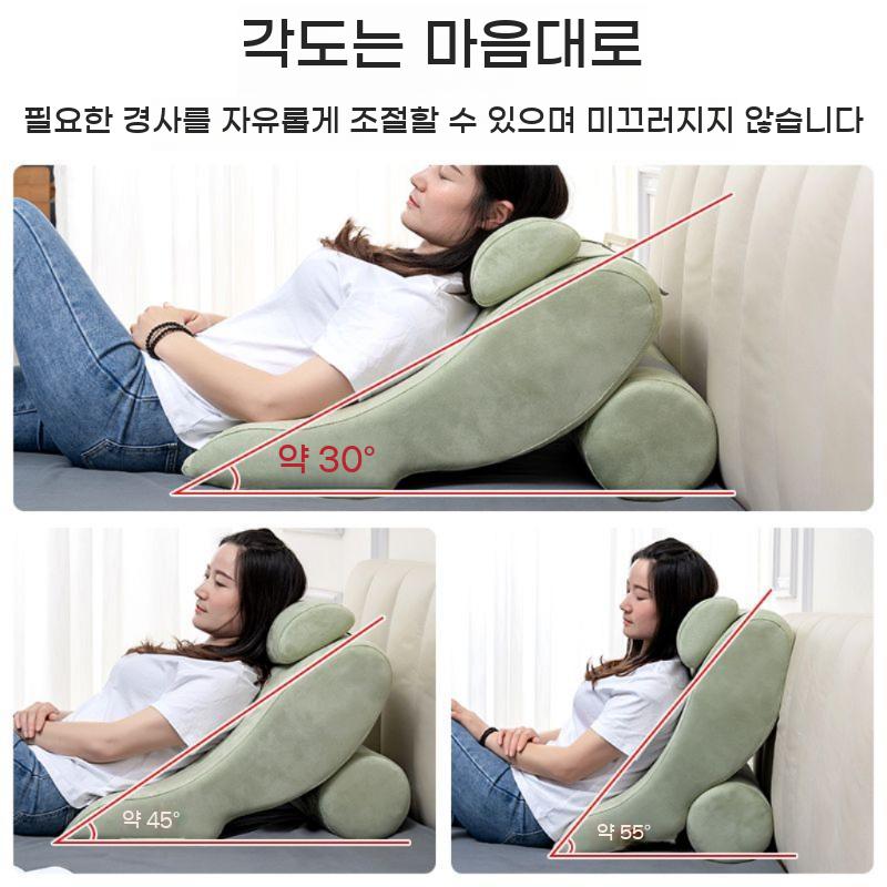 상체베개 베개 휴식 경사 아픔 독서 등받이 요추 침대 지지대 이석증 식도염 쿠션 방지 완화 - 상세 이미지 4