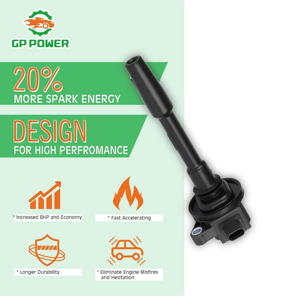 GP POWER 점화 코일 팩 1개 세트, 포드 머스탱 F-150 F150 5.0L V8 2018 2019 2020 JE3E-12A366-AB UF835 DG565 교체용 - 상세 이미지 2