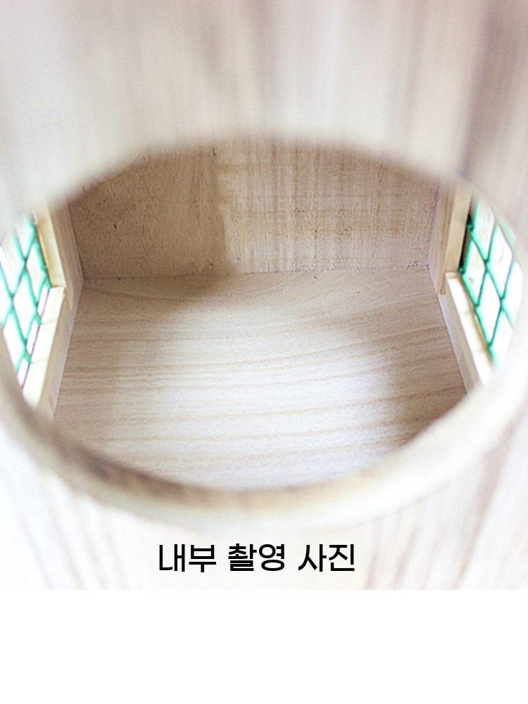 야외 소품 인테리어 원목 새장 장식품 새집 정원 새둥지 기둥걸이 나무 꾸미기 내츄럴 - 상세 이미지 4