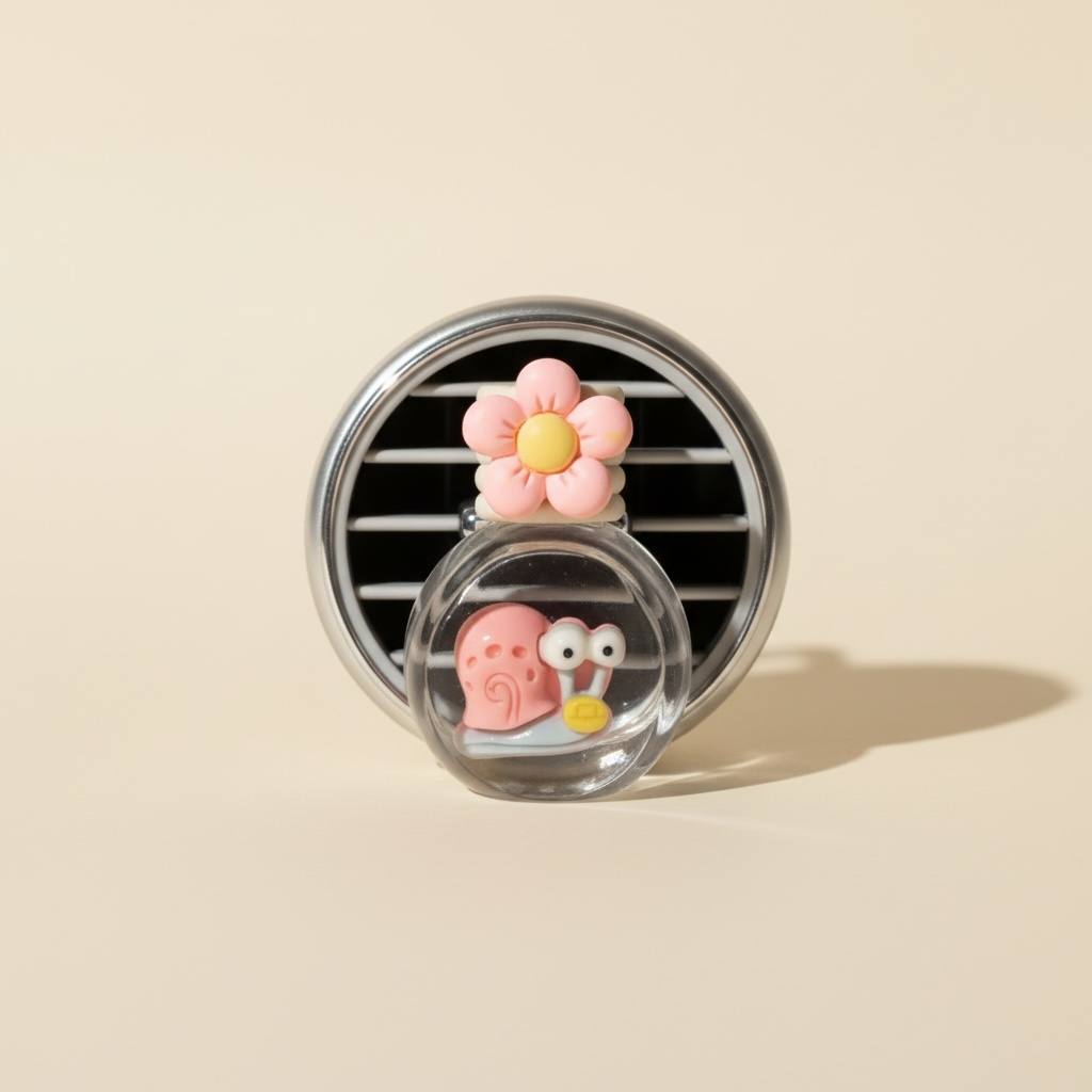 (클립형) 차량방향제 공병 꽃송이 달팽이, 10ml, 1개 - 상세 이미지 2