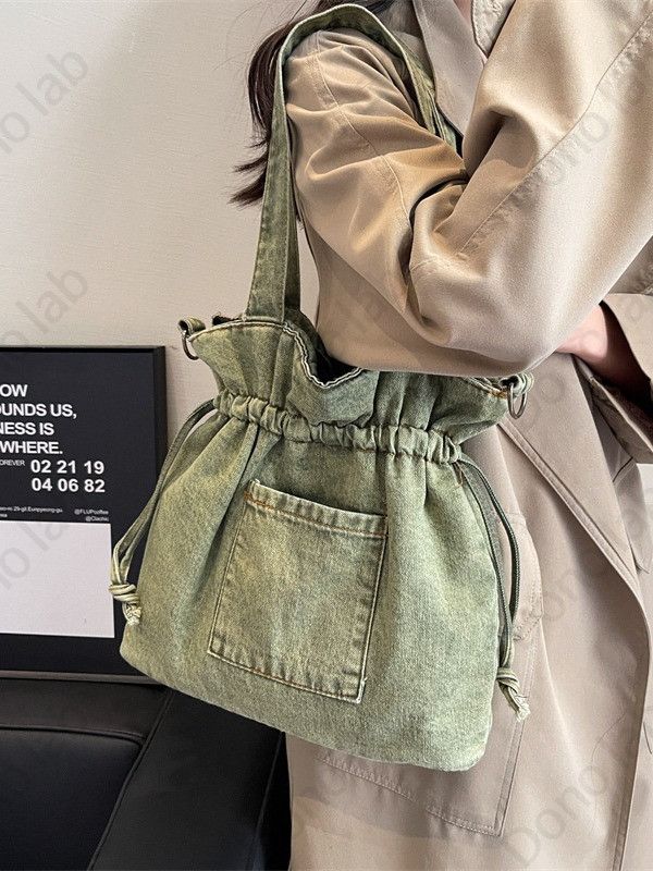 봄 여름 데님 여성 스트링 경량 데일리 캐주얼 가방 - 상세 이미지 5
