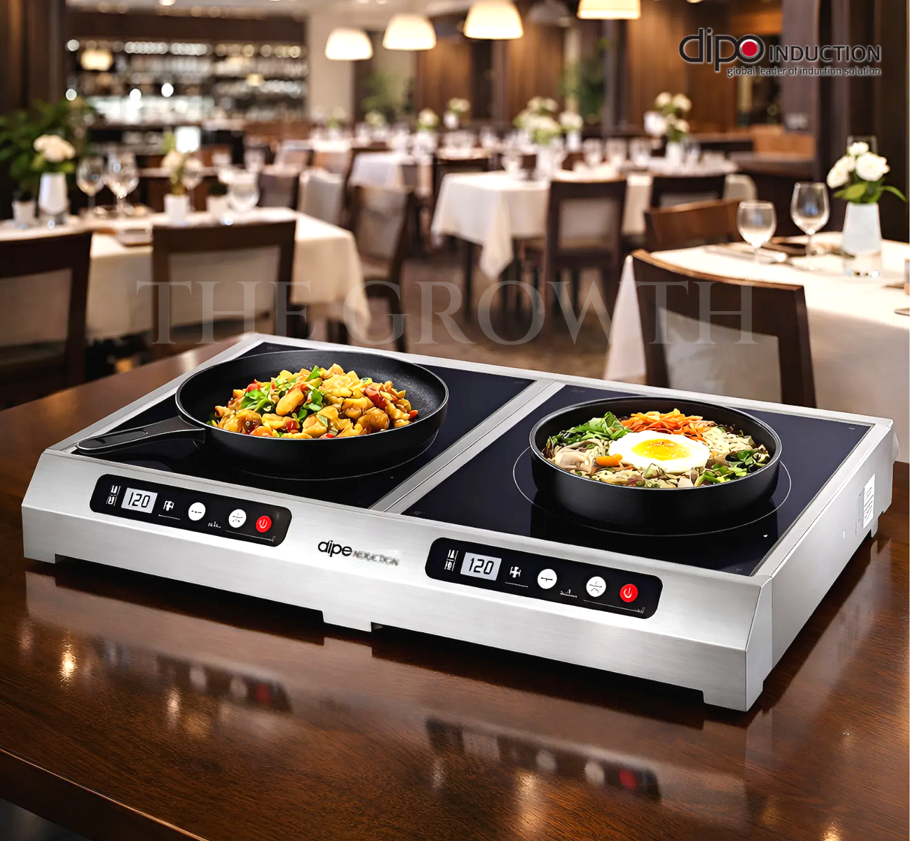 디포인덕션 업소용 2구 이동식 고화력 이동형 영업용 식당 pc방 전기레인지 2CK235