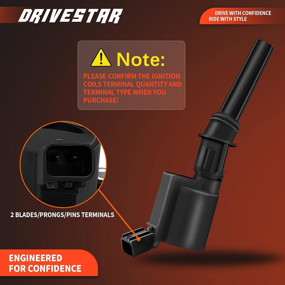포드 F150 E150용 드라이브스타 점화 코일, 링컨 타운카용, 머큐리 4.6L 5.4L V8 교체용, DG508 C1454 C1417 FD503 DG473 DG481 DG491 - 상세 이미지 2
