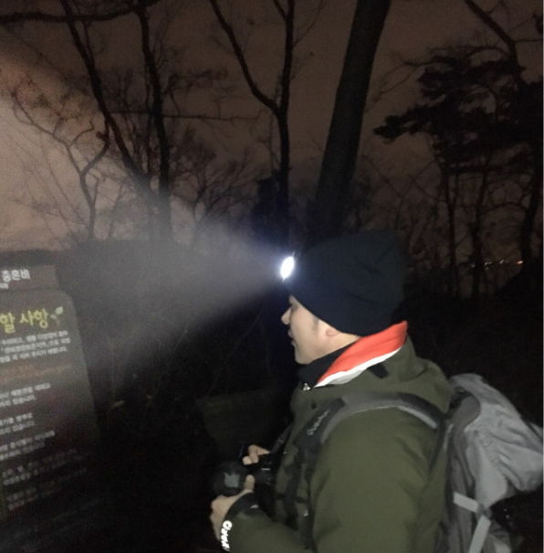 [캠프365] 일체형 비니랜턴 100루멘 led 헤드랜턴