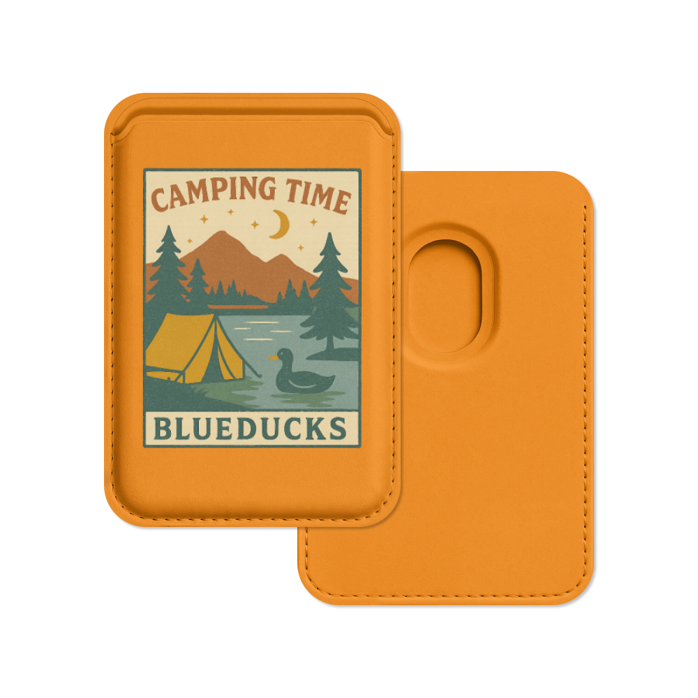 맥세이프 가죽 카드지갑 _ BLUEDUCKS _ Camping Time - 상세 이미지 2