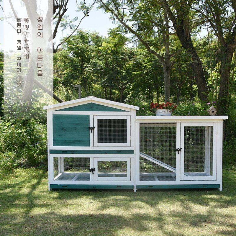 토끼장 조립식 실외 닭장망 조류 닭집 토끼장만들기 - 상세 이미지 3