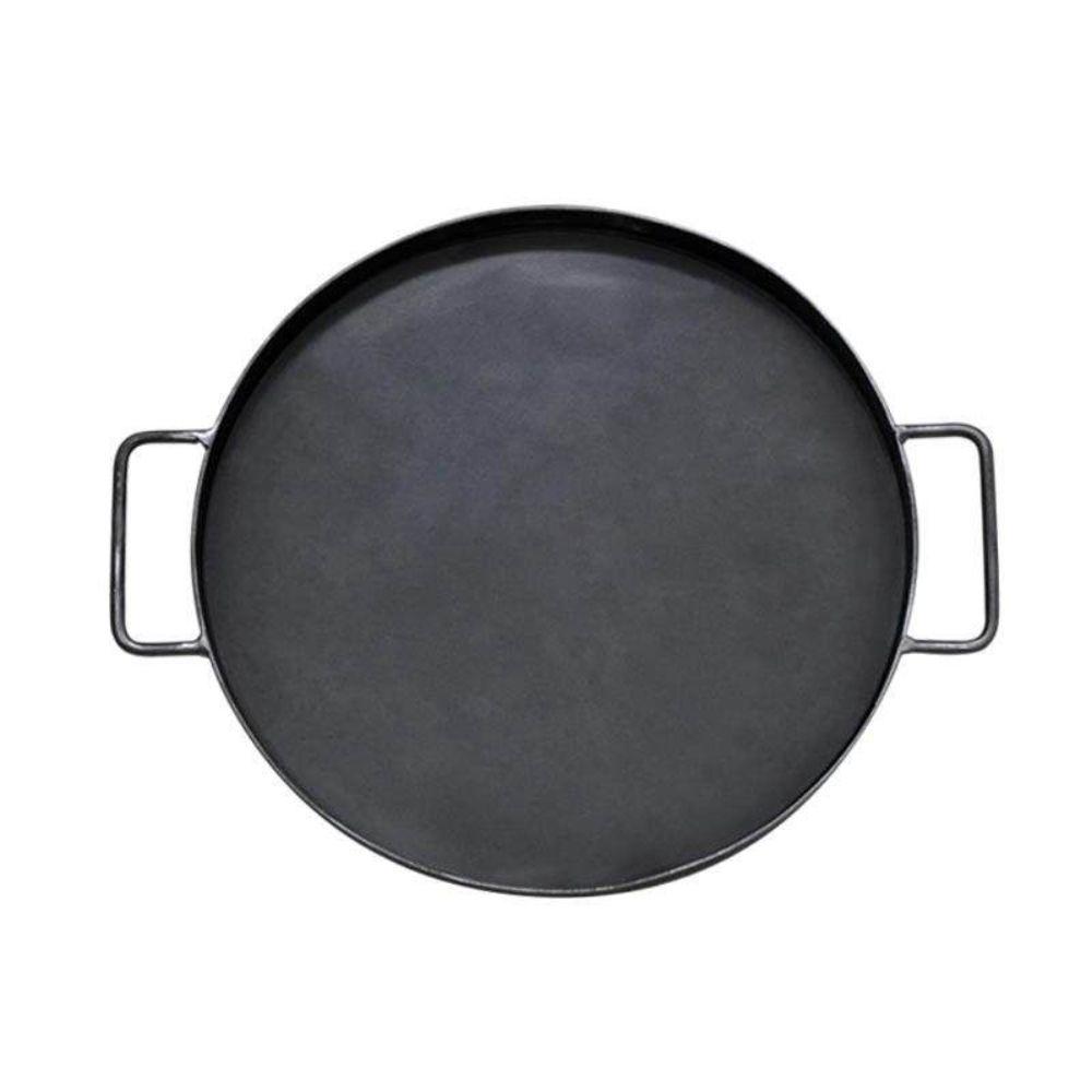 업소용 원형 철판 닭갈비 고기 식당 구이 무쇠 그릴 두께 8mm 직경 35cm - 상품 이미지