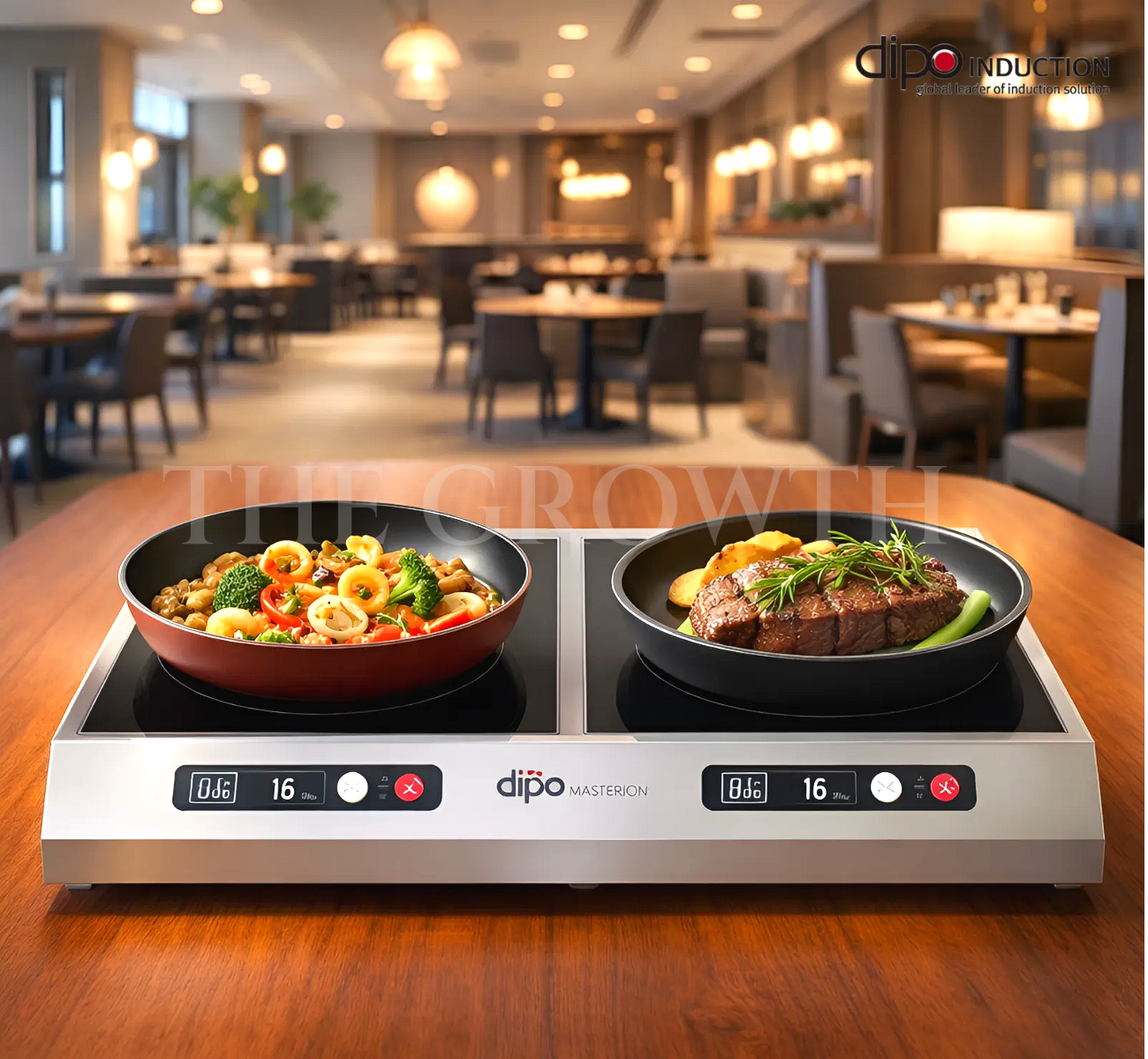 디포인덕션 업소용 2구 이동식 고화력 이동형 영업용 식당 pc방 전기레인지 2CK26