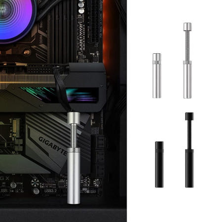 조영 알리바니 그래픽 카드 지지대 거치대 받침대 자석 높이조절 알루미늄 글카지지대 고정