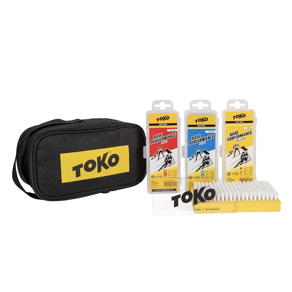TOKO Basic Hot Wax Kit 왁스, 스노보드 모든 완벽한 조건에 튜닝 포함, 액세서리 120 스키 적합 세트, 및 다리미 - 상품 이미지