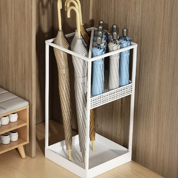 스틸 모던 우산 꽂이 철제 사각 우산 꽂이 인테리어 대용량