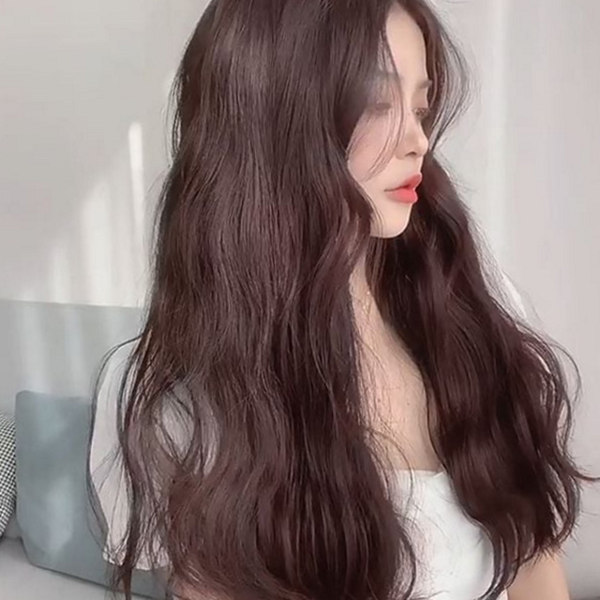 통가발 여성 웨이브 가발 붙임 여자 롱 가발 헤어 물결 - 상품 이미지