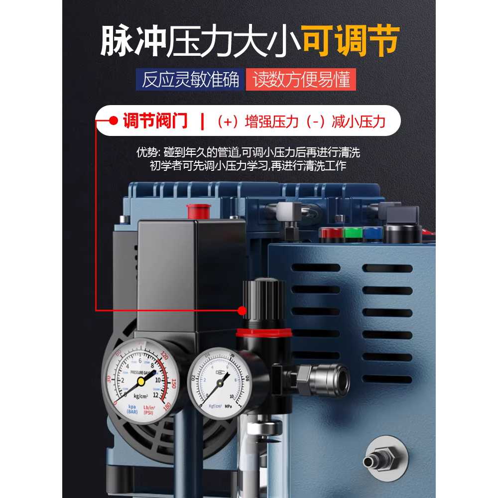 고압 배관 세척기 호스 배수관 청소 파이프크리닝 800W - 상세 이미지 3