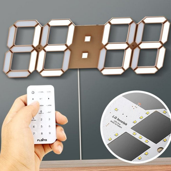 인테리어 대형 led 시계 디지털 벽걸이 led 시계 무소음 모던 - 상품 이미지