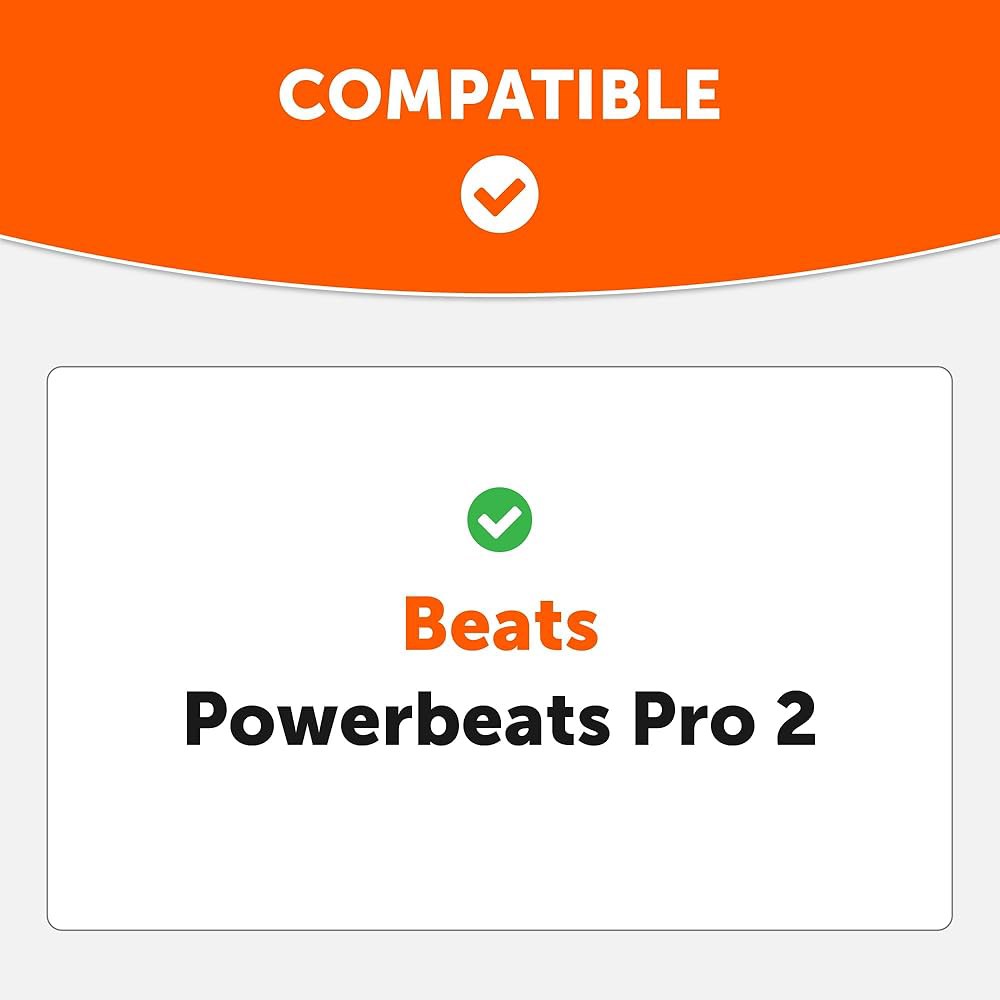 WC TipZ Powerbeats Pro 2 안전한 차단 메모리 소음 및 팁 향상된 2와 편안함, 핏 호환되는 Beats Wicked 폼 퍼플 - 이어 Cushions Black - 상세 이미지 2