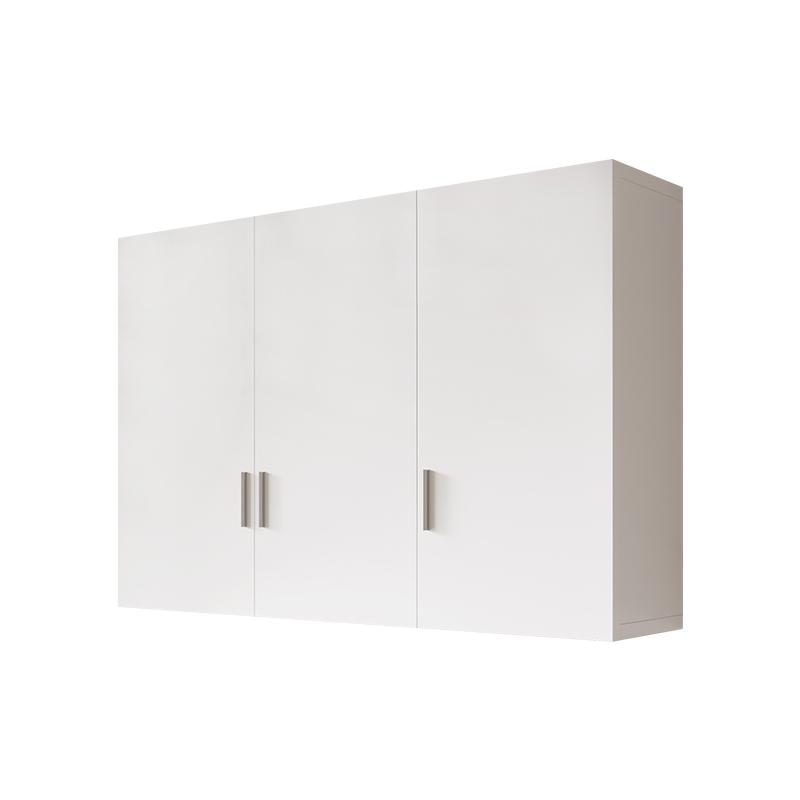주방 벽걸이 선반 정리함 행주걸이 거치대 양념통 보관함 트리플 도어 화이트 90cm 60cm 20cm 조립 필요 - 상품 이미지