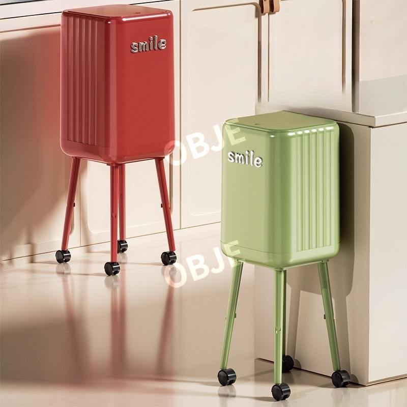 루나 대용량 키 큰 쓰레기통 허리굽힐필요없는 주방 거실 휴지통 - 상품 이미지