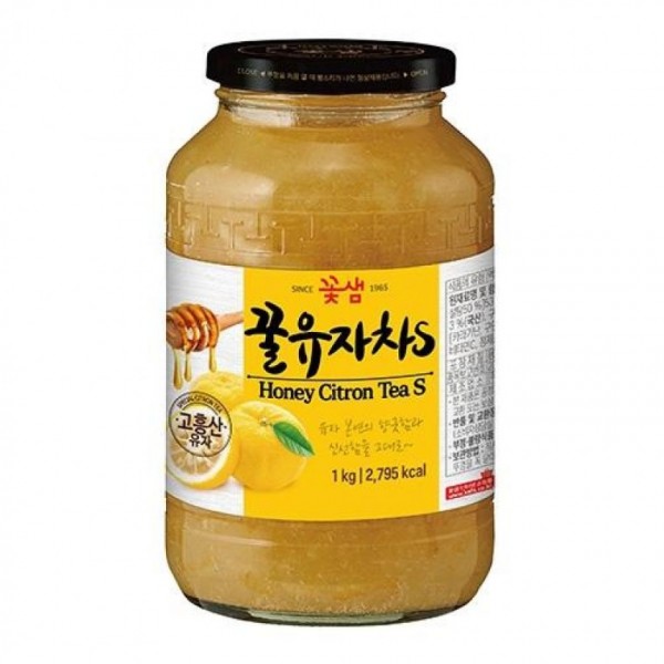 꿀유자차S 꽃샘 1KG 유자차1kg 유자차 꿀 - 상품 이미지