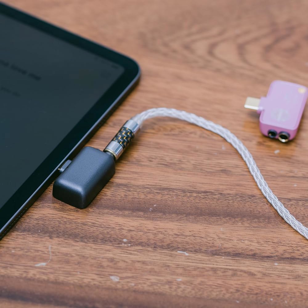 Audirect ATOM4 휴대용 오디오 디코더 (그레이) 헤드폰 고충실도 경량 엔드 및 휴대용(USB-C 3.5mm 사운드 출력 앰프 싱글 밸런스 품질 인터페이스) 4.4mm - 상세 이미지 3