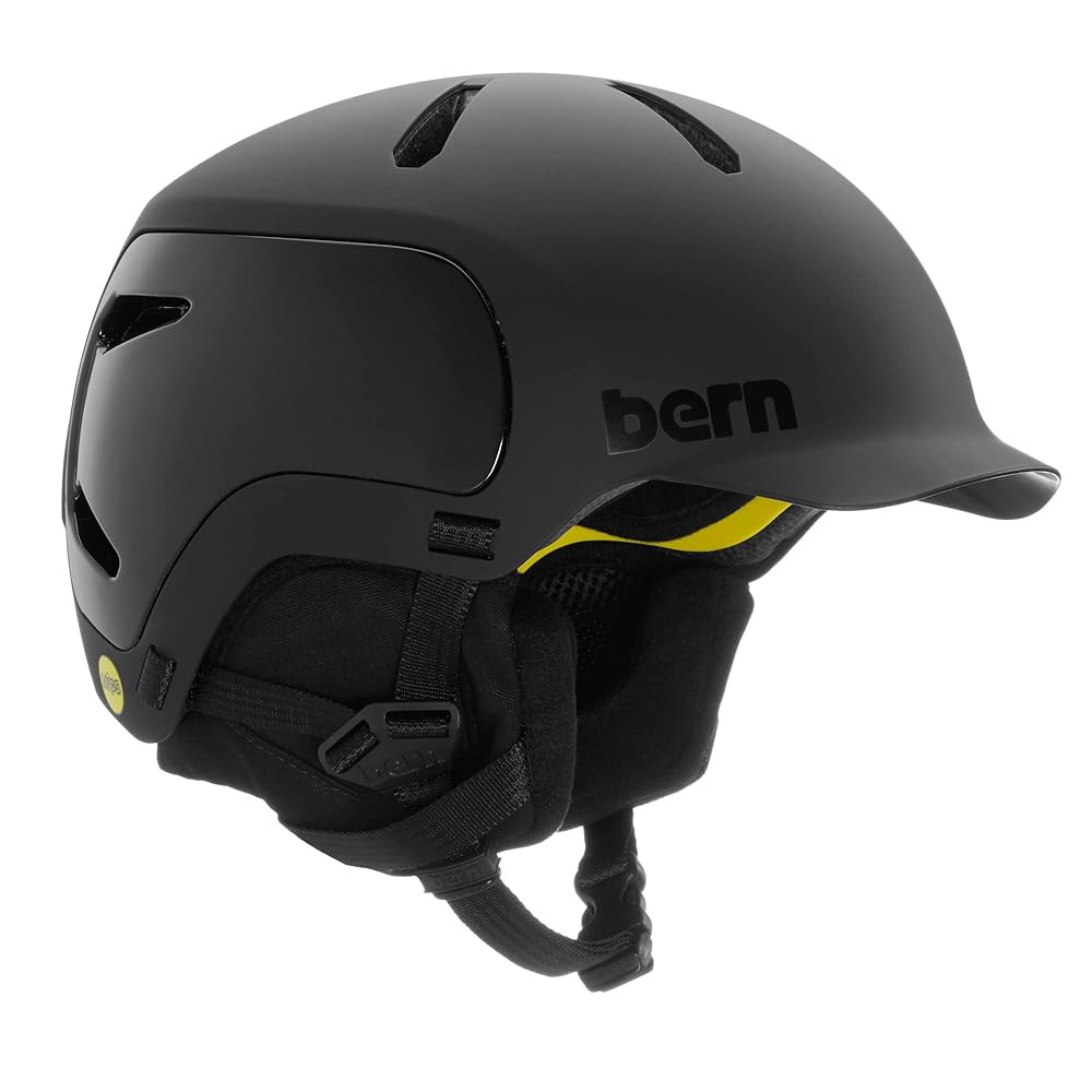 BERN, Watts 2.0 MIPS 스노우 블랙, 헬멧, 스몰 매트 Small Matte Black - 상품 이미지