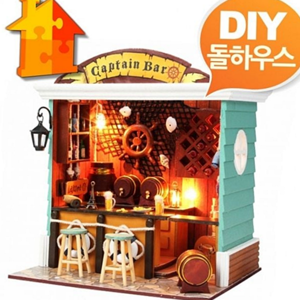 수제 diy 돌하우스 바모형 미니어처 만들기 키트 나무 - 상품 이미지