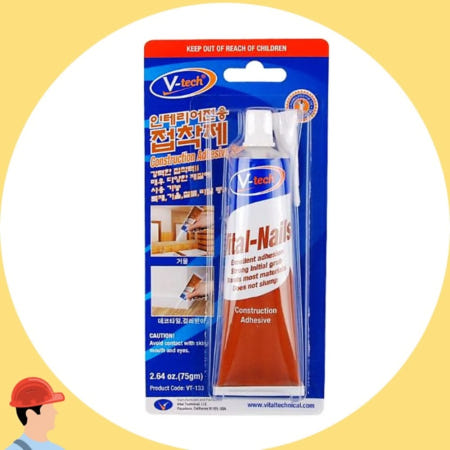 인테리어접착제 실란트 75ml 브이텍 다용도 강력 본드 커머스픽201