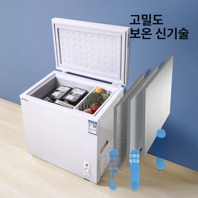 소형 미니 냉동고 가정용 상업용 저소음 화이트 128 - 상세 이미지 4