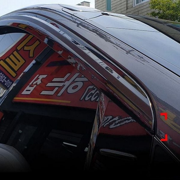 차량문 자동차 선 바이저 썬가드 차량용 선가드 가리개 환기 - 상품 이미지