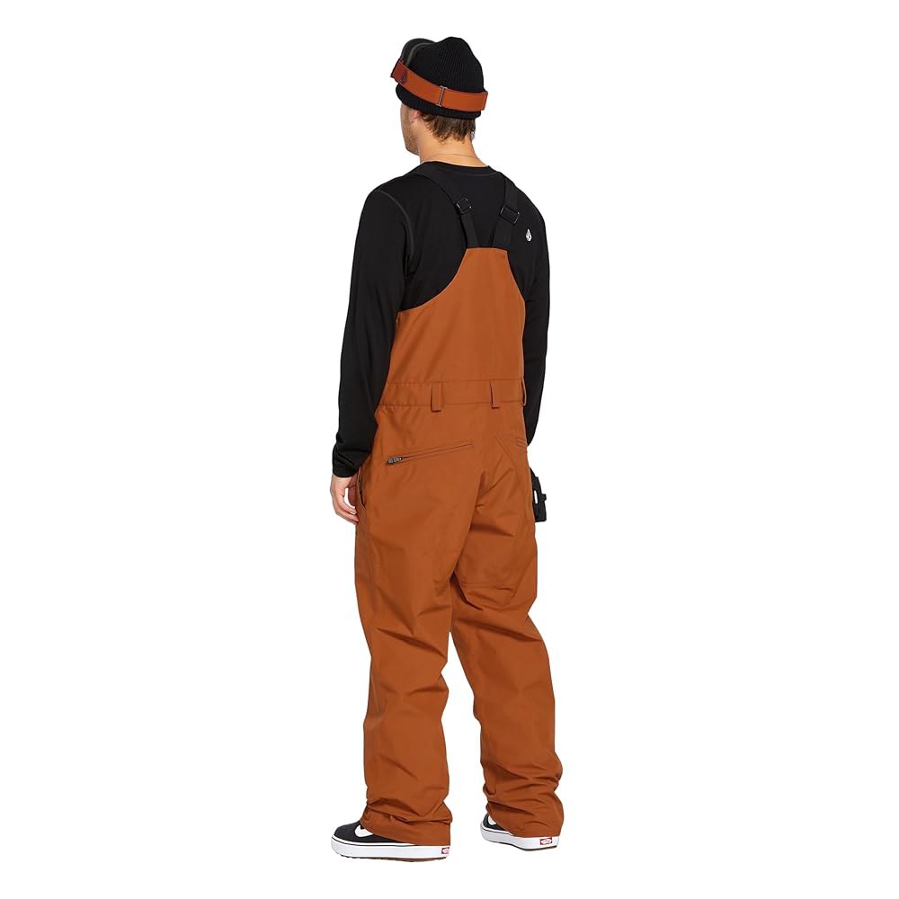 Volcom 남성용 V.co 스파르타 빕 캐러멜 스노우보드 S5 팬츠, 오버롤 Caramel S5 X-Small - 상세 이미지 2