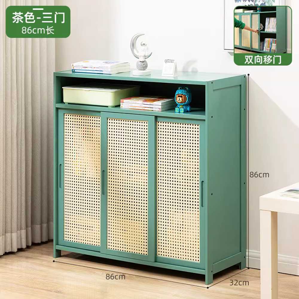 원목 주방 수납장 장식장 선반 그릇 부엌 정리장 600 86cm 3문 / 다크브라운 이미지 7