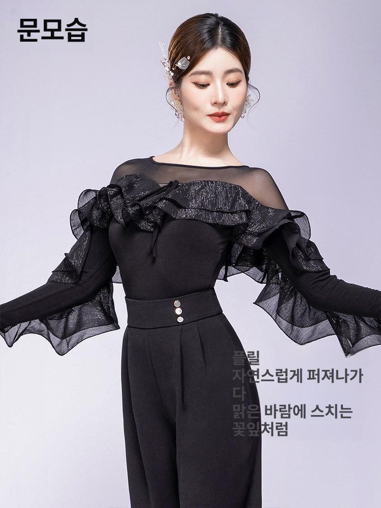 라인댄스 삼바 라인댄스복 원피스 공연 무용 - 상세 이미지 4