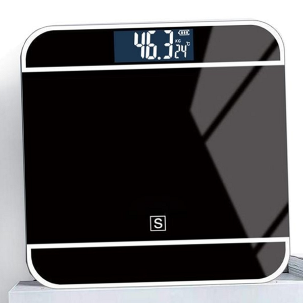 스마트 블랙 체중계 고정밀 디지털 체중계 180kg 다이어트 가정용 건강