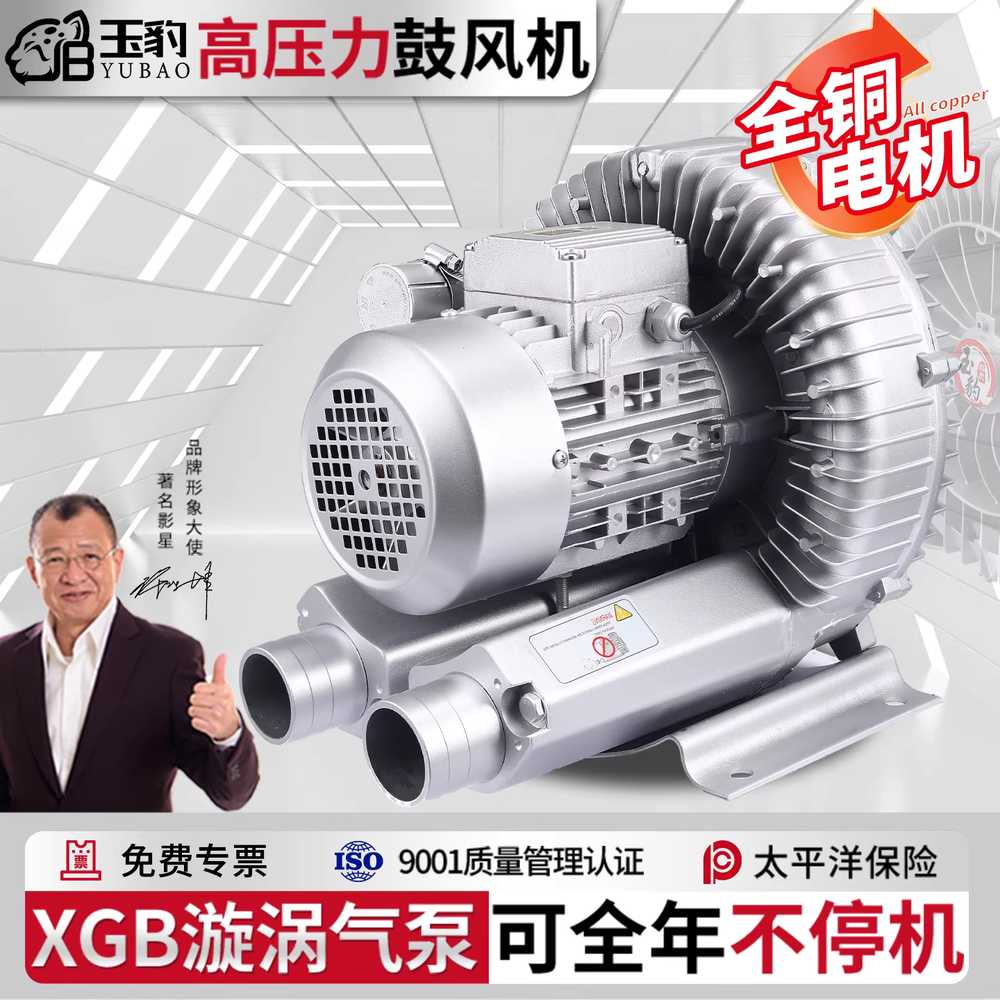 링브로워 송풍기 고압 배풍기 터보 와류 터보송풍기 XGB - 120W/220V 단상 - 상세 이미지 5