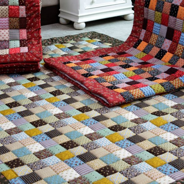 사계절 패치워크 카페트 순면 거실 카페트 침실 러그