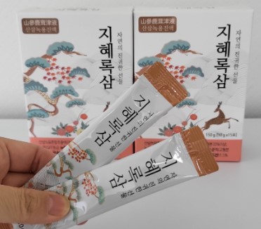 [지혜록삼] 산삼 녹용진액 어린이 수험생 부모님 생녹용 녹용즙 4박스 이미지 3