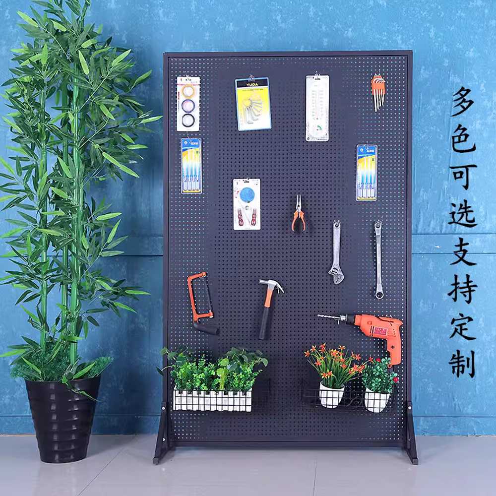 대형 타공판 스탠드 공구 액세서리 매대 맞춤 사이즈 80x180cm - 상세 이미지 2